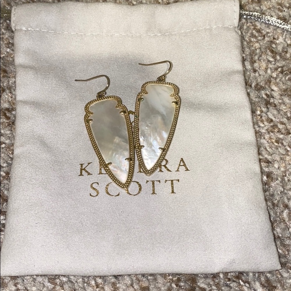 Kendra Scott gold earrings
